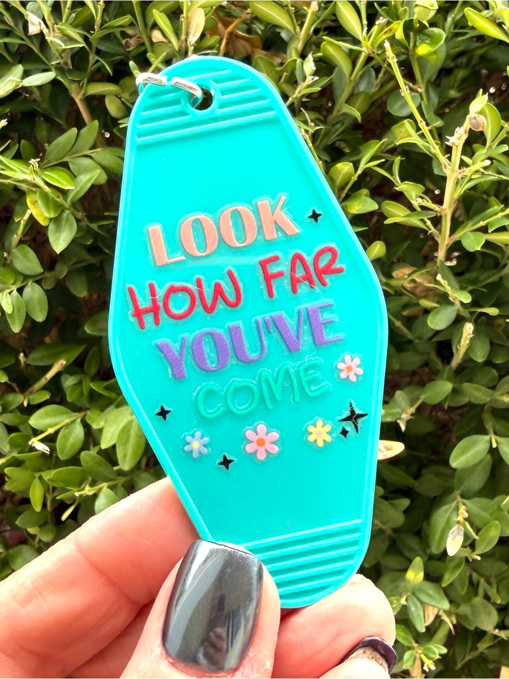 Vintage style motel key 3.5 inch keychain inspirational gift idea